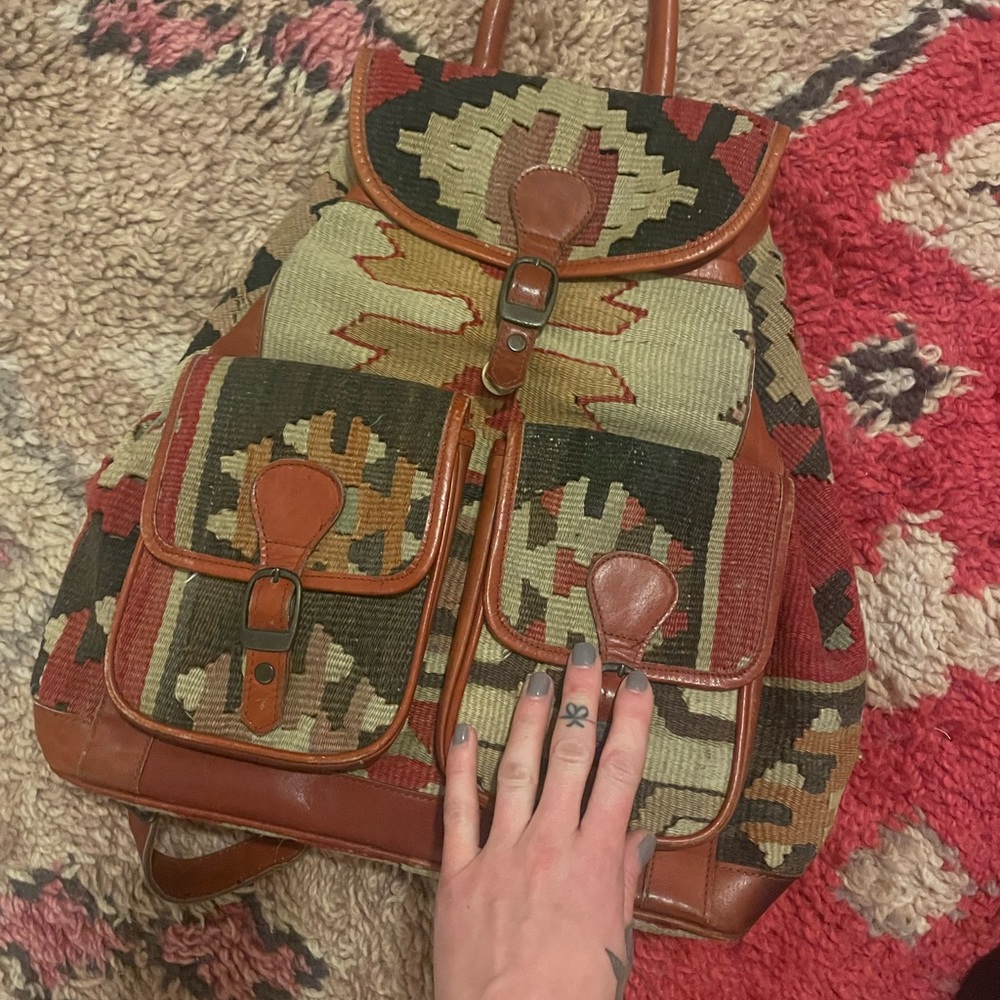Vintage Aztec Backpack - Picture 2 of 3